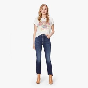 MOTHER jeans • The Insider Crop Step Fray in Sweet and Sassy